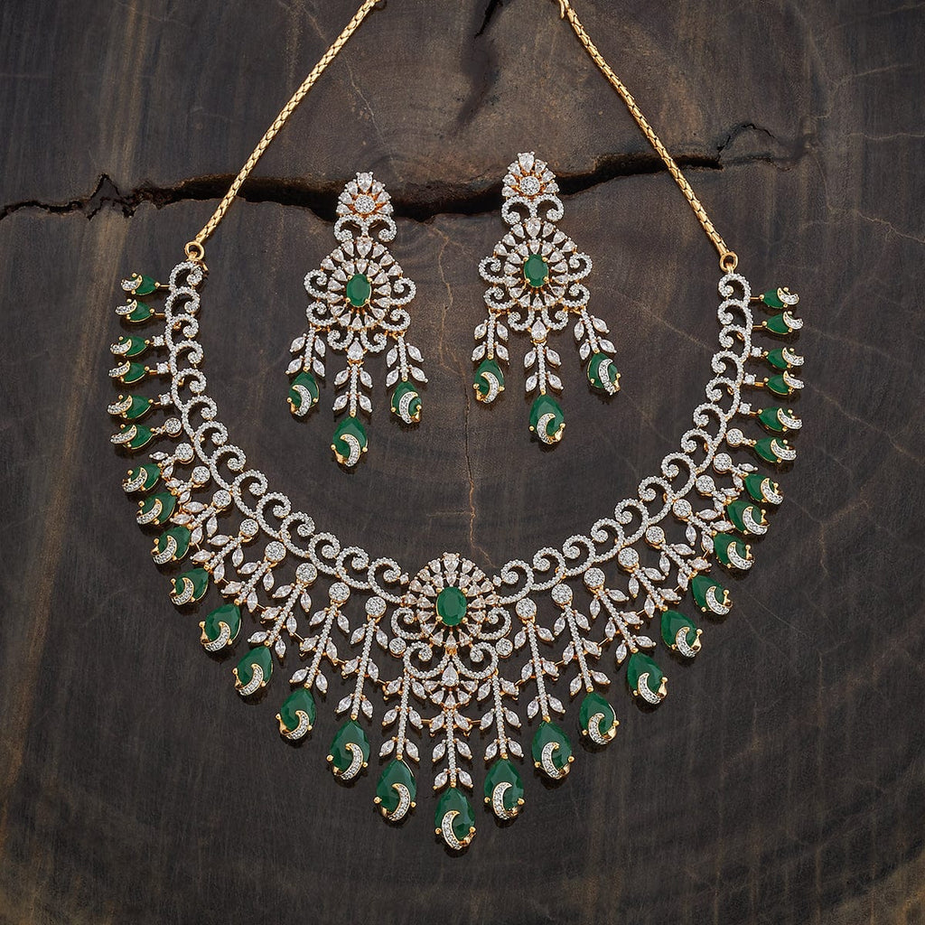 Zircon Necklace Push Back