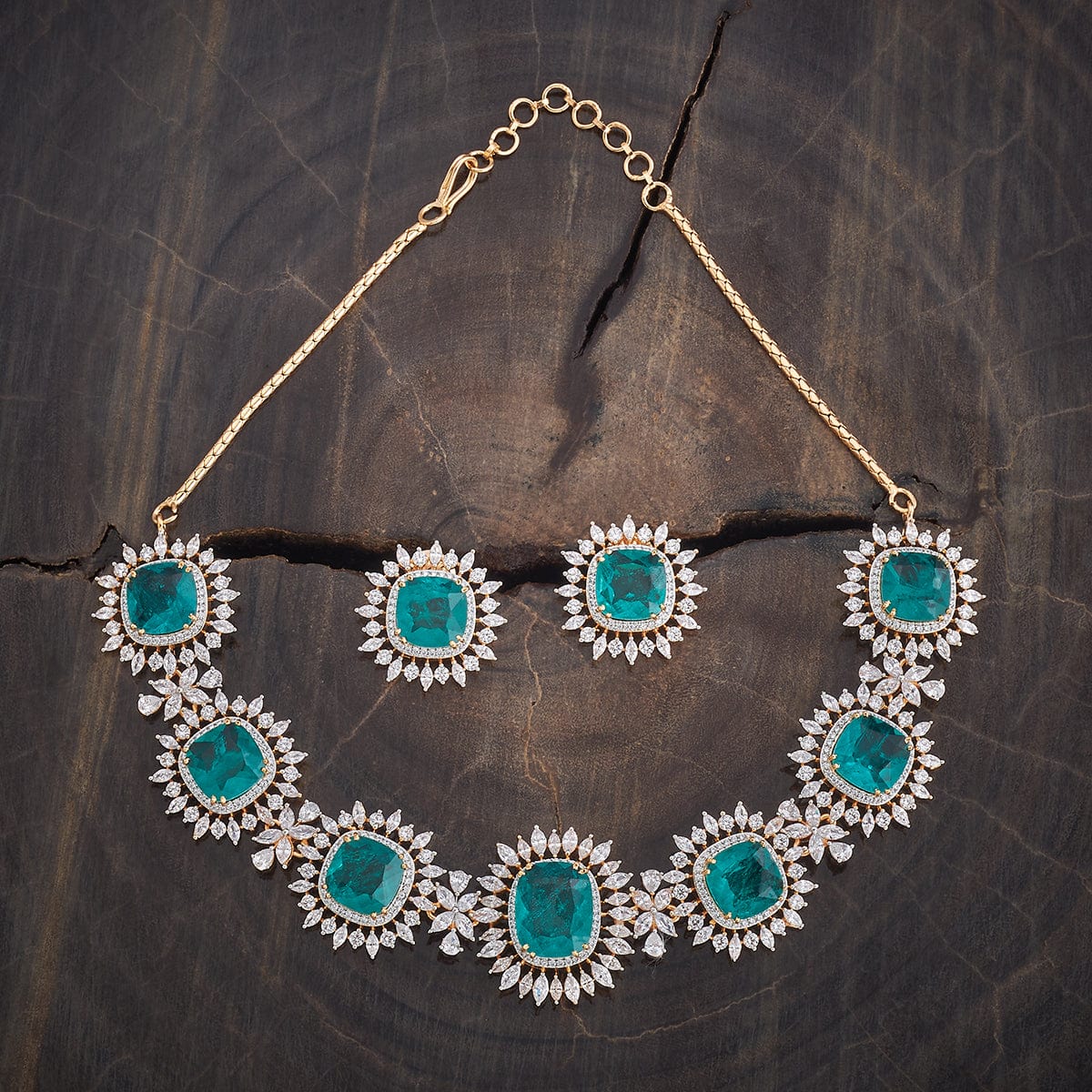 Zircon Necklace blue