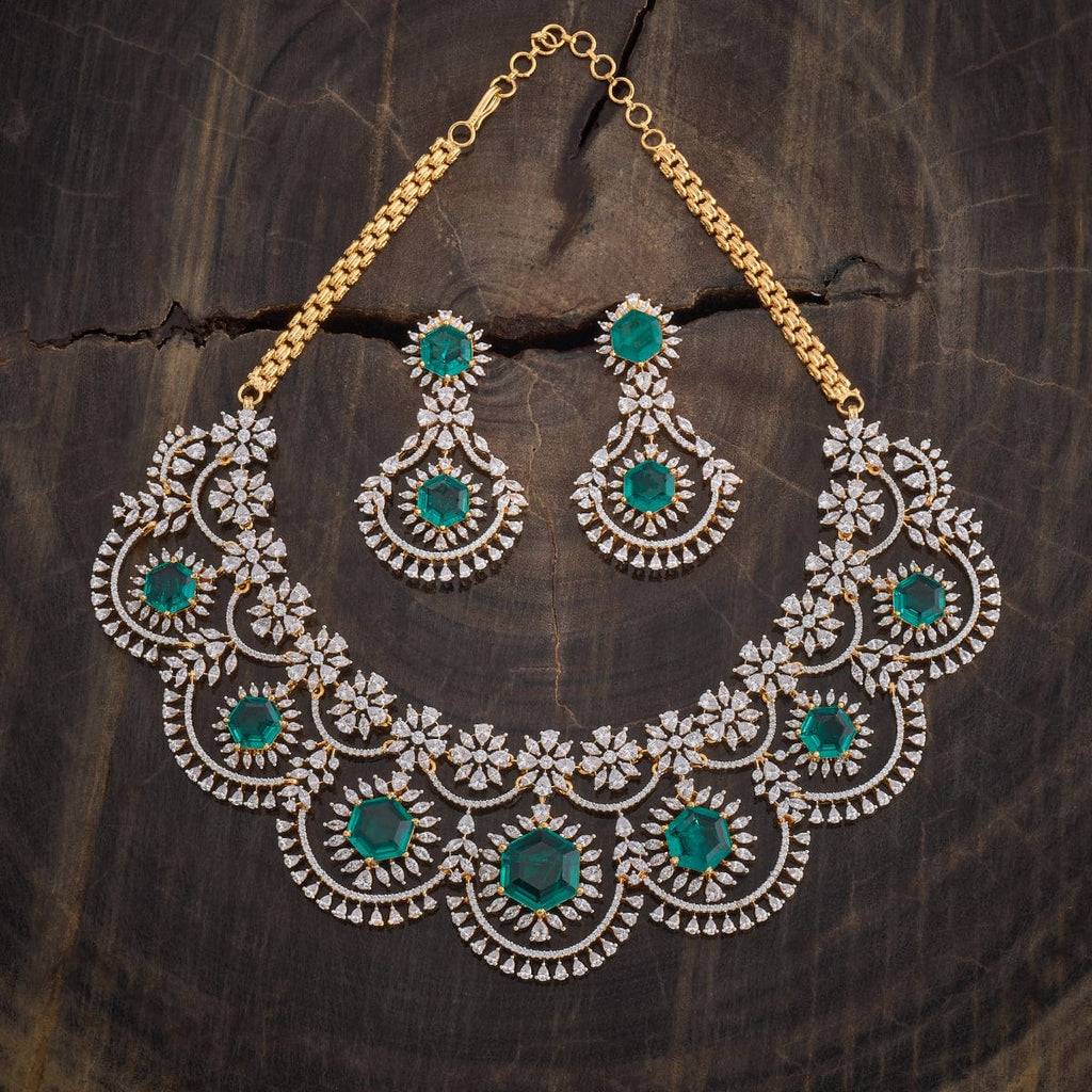 Zircon Necklace Closure Earring