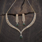 Zircon Necklace gold layered