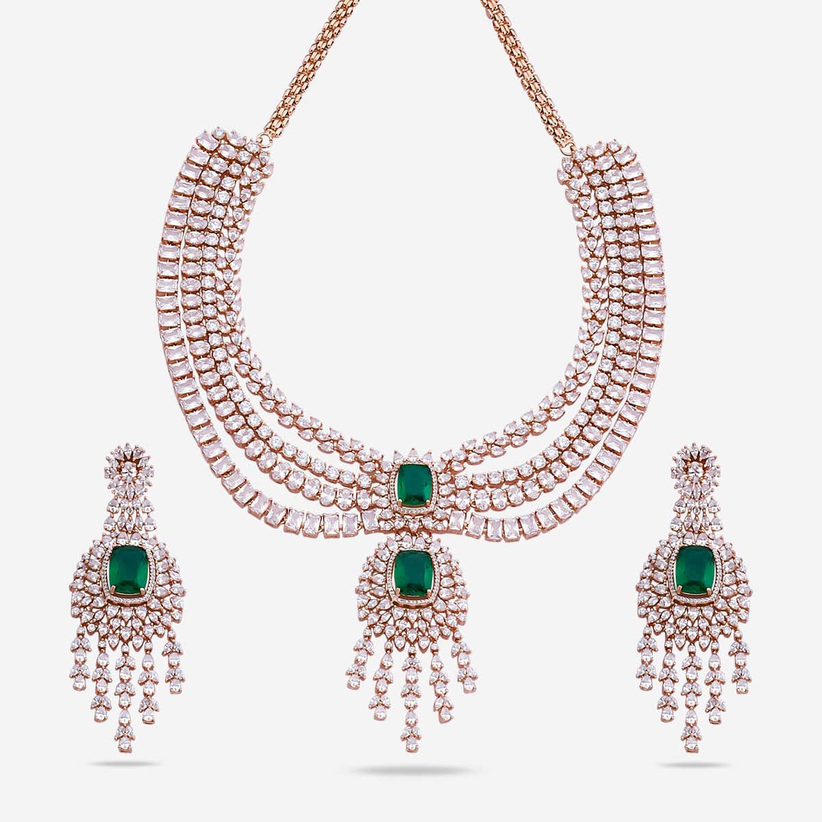 Zircon Necklace colourful zircon stones