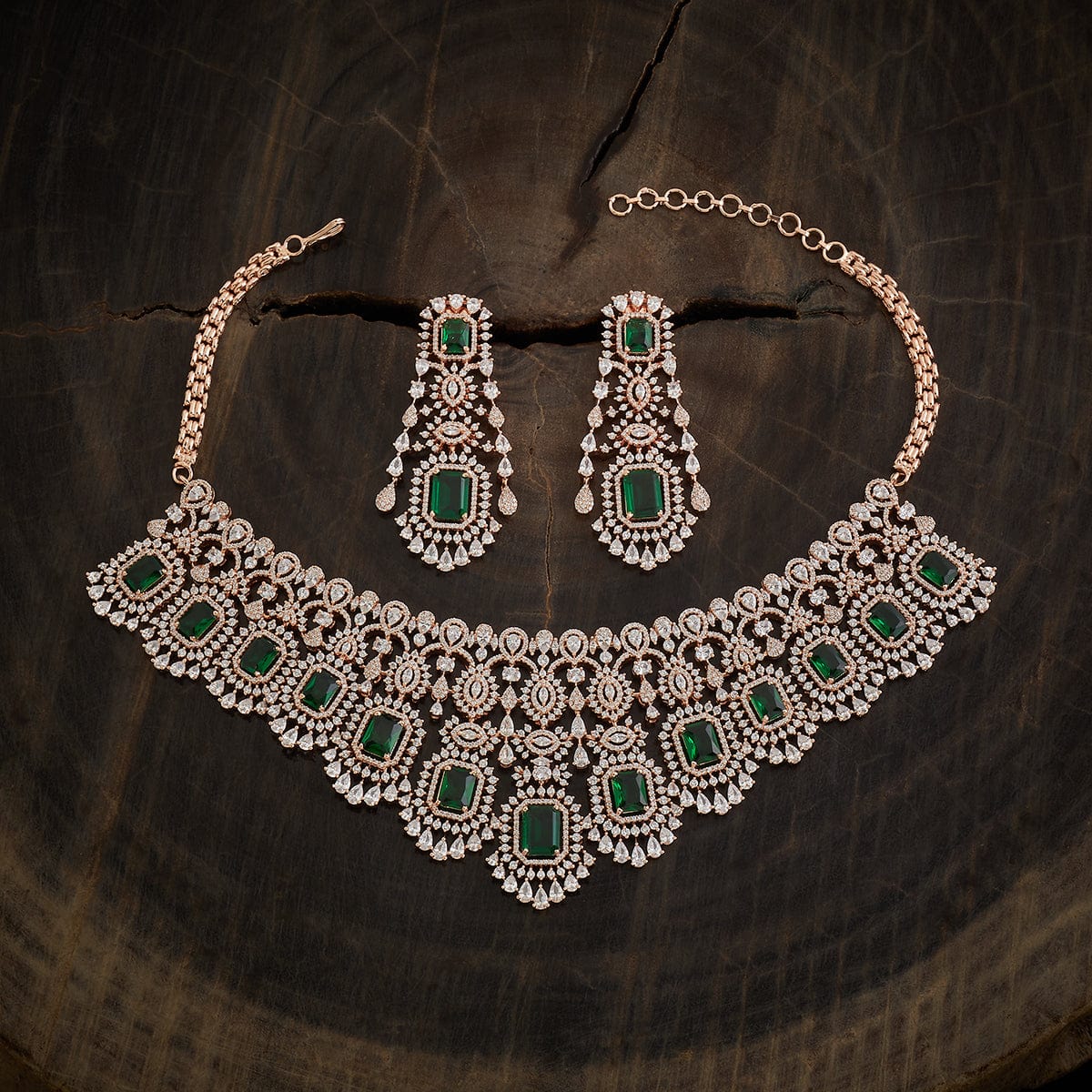 Zircon Necklace Push Adjustable