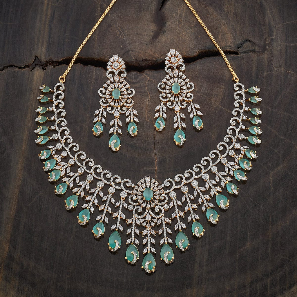 Zircon Necklace Push Back