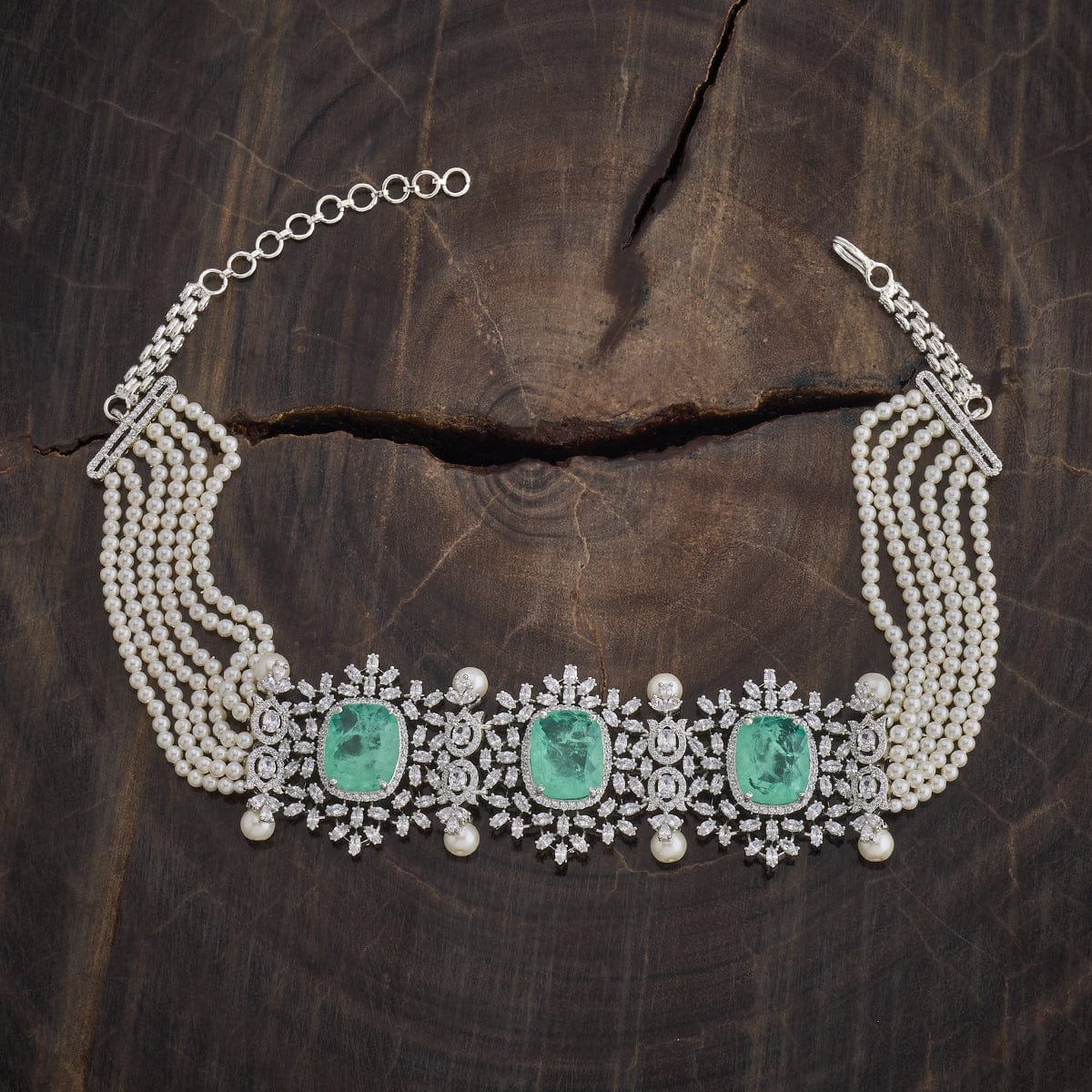 Zircon Necklace Stones Chain jewellery