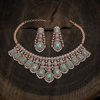 Zircon Necklace Push Adjustable