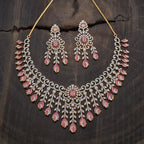 Zircon Necklace Push Back