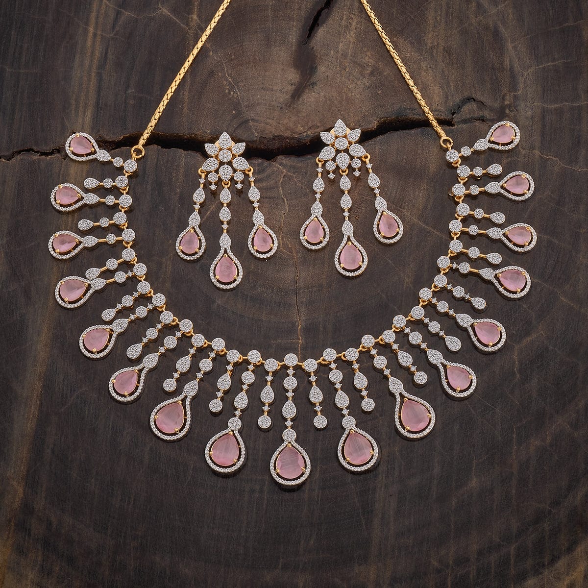 Zircon Necklace Short