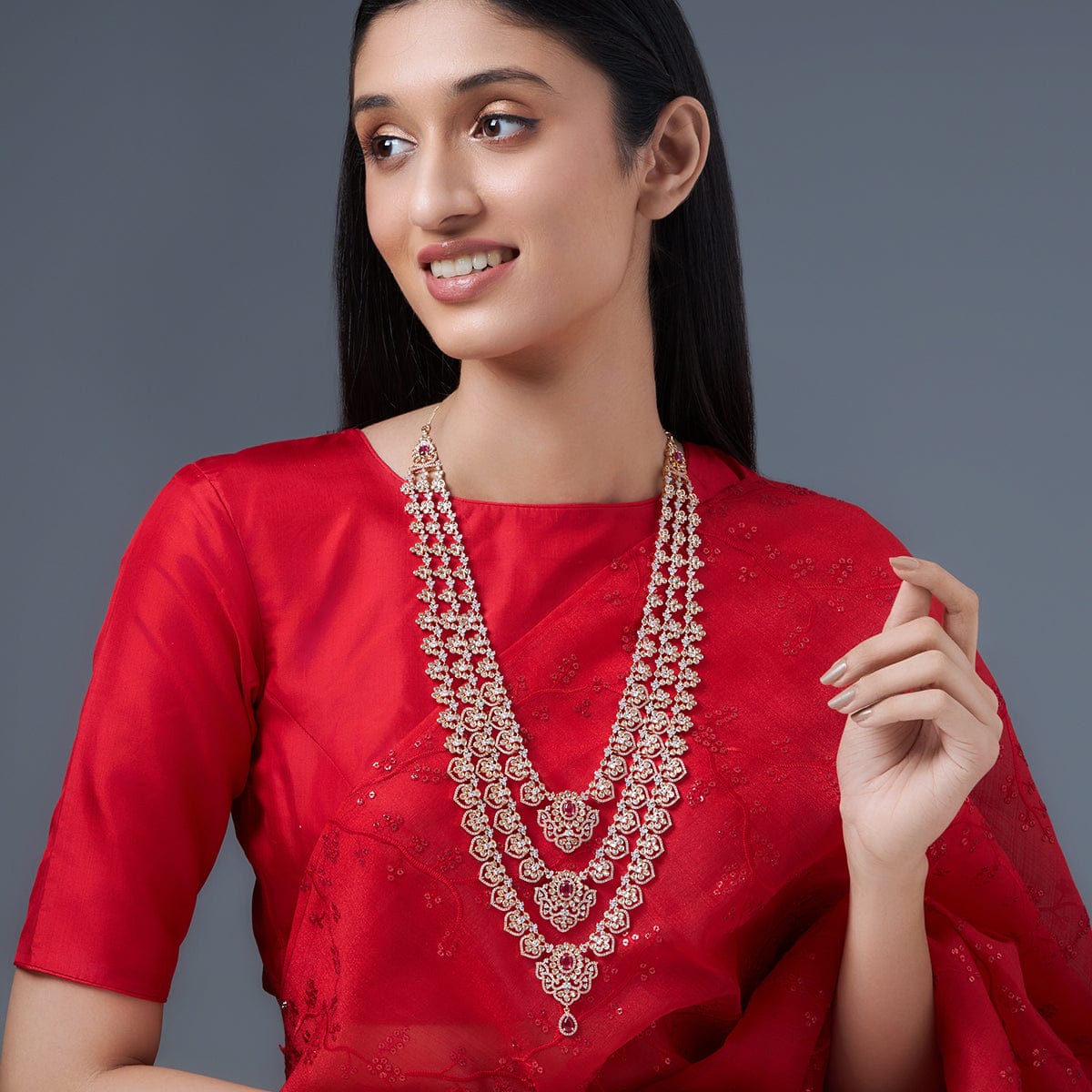 Zircon Necklace Style Layered