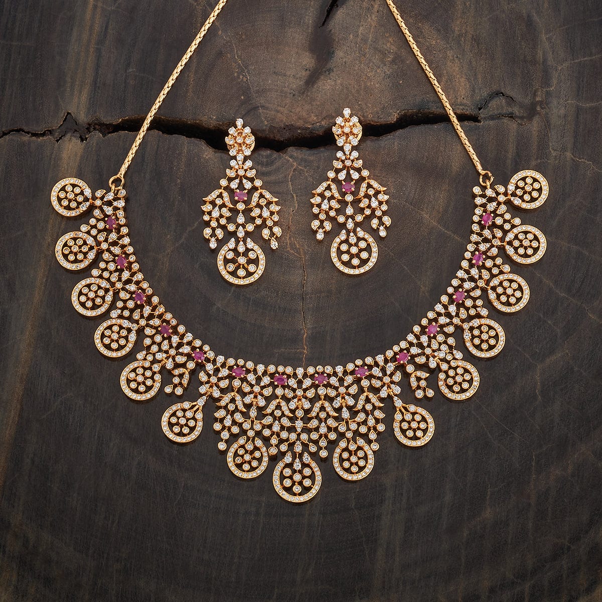 Zircon Necklace Copper Zircon