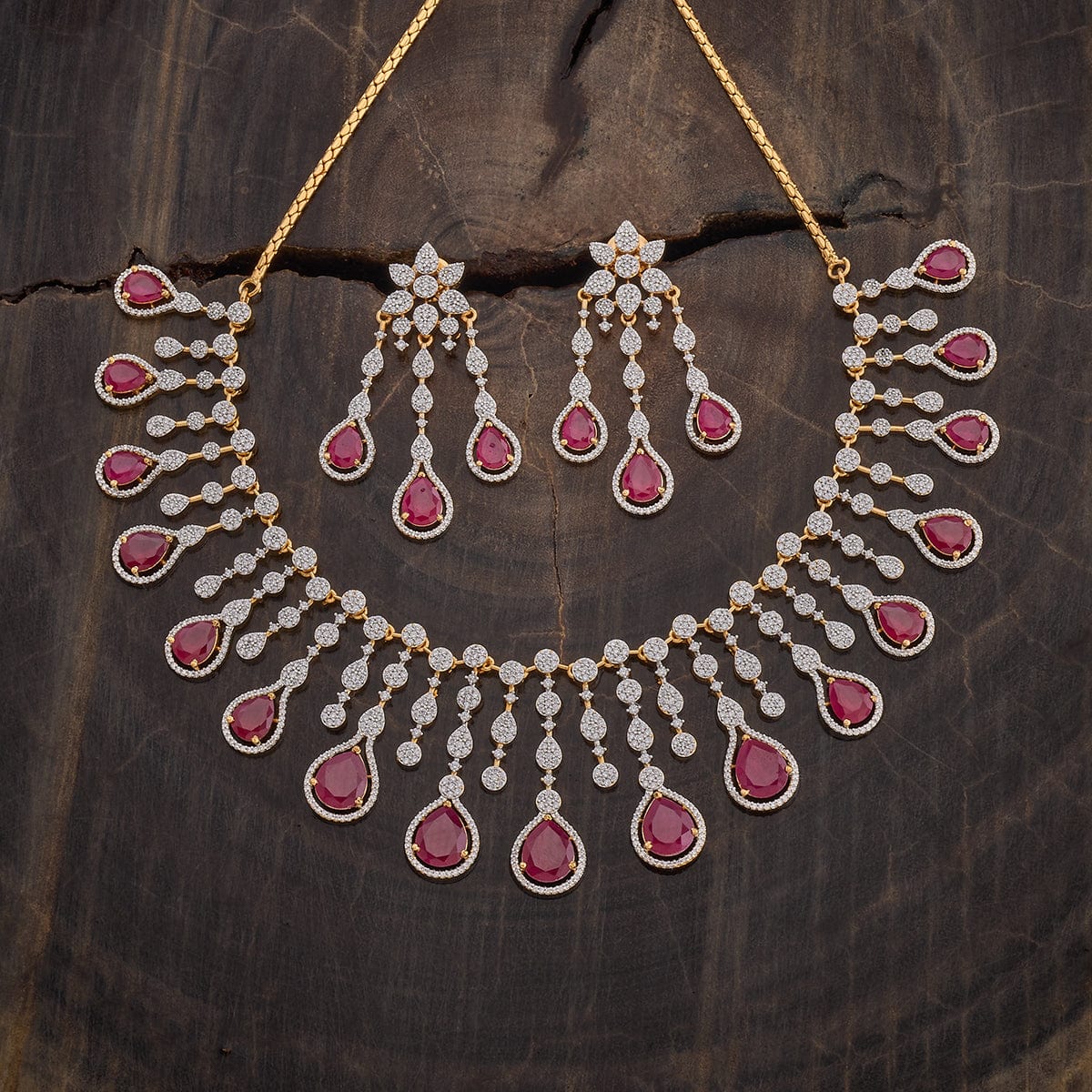 Zircon Necklace Short