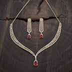 Zircon Necklace gold layered