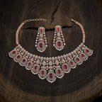 Zircon Necklace Push Adjustable