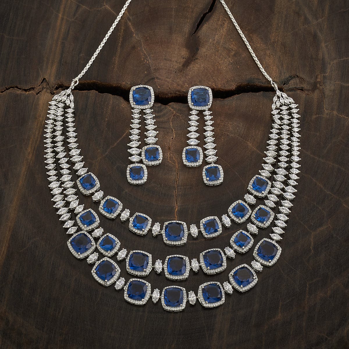 Zircon Necklace Layered