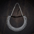 Zircon Necklace rhodium and rose gold