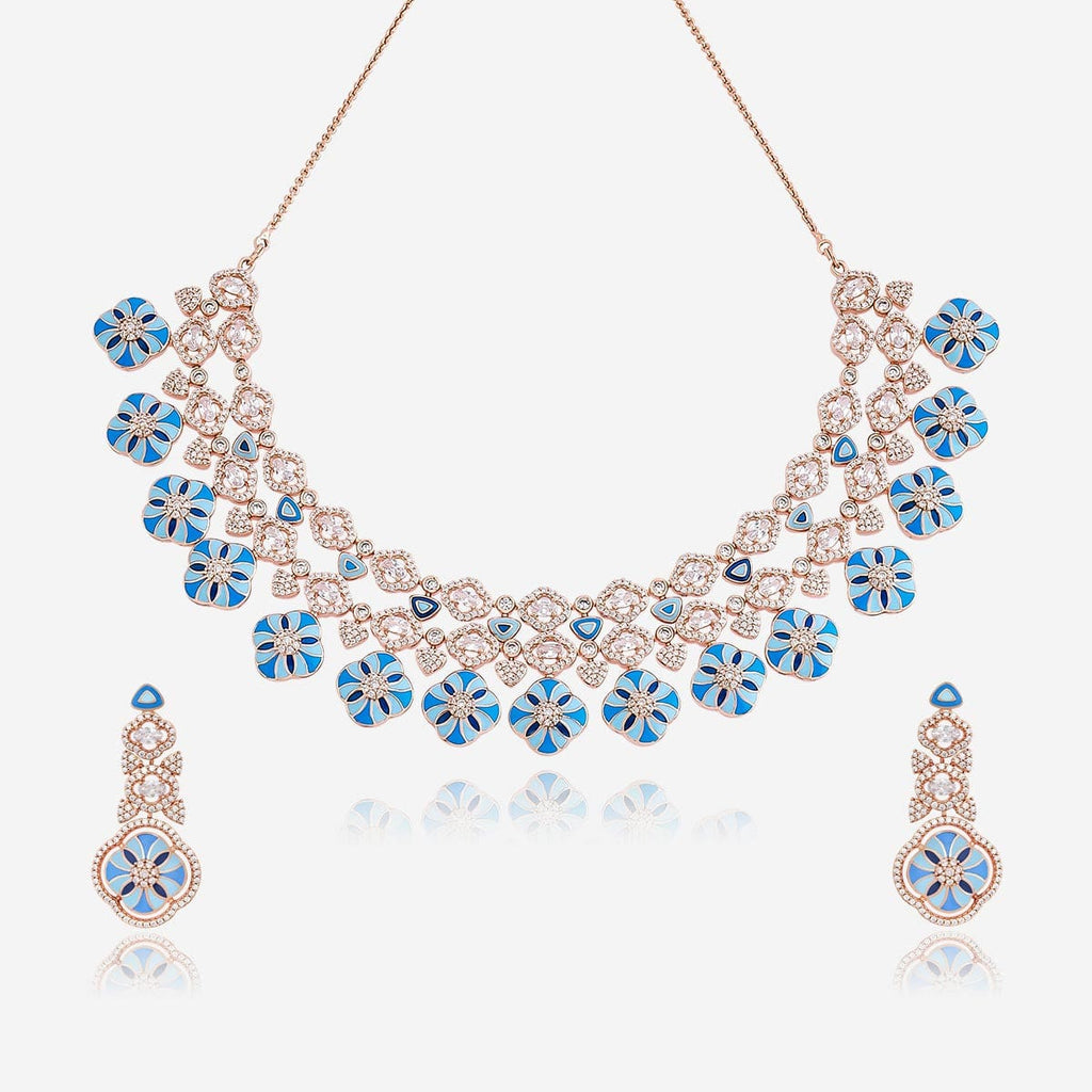 Meenakari Zircon Necklace