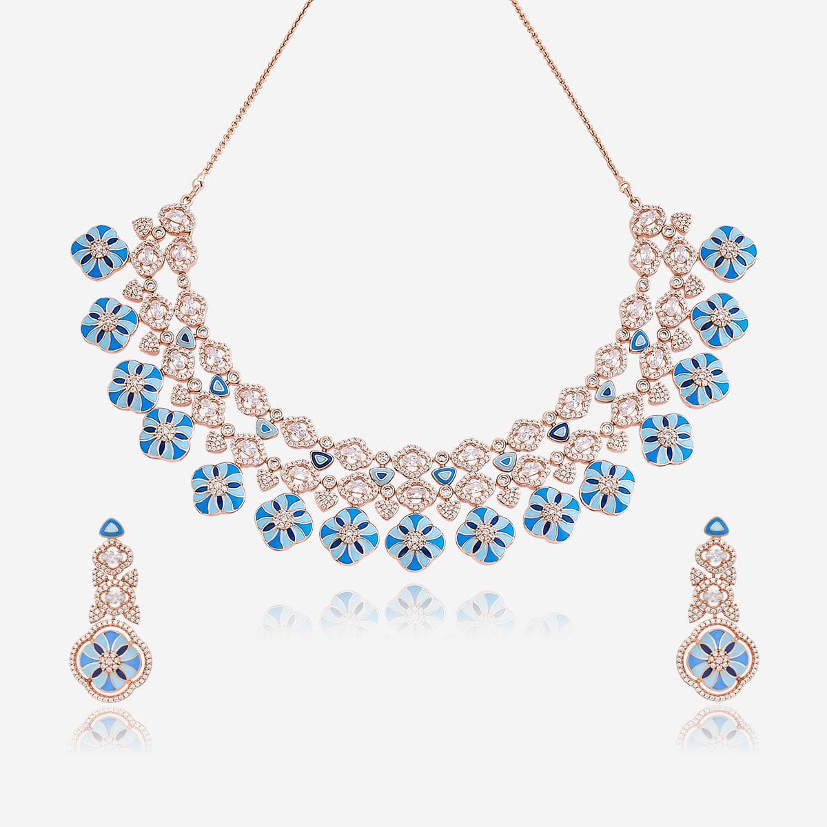 Meenakari Zircon Necklace