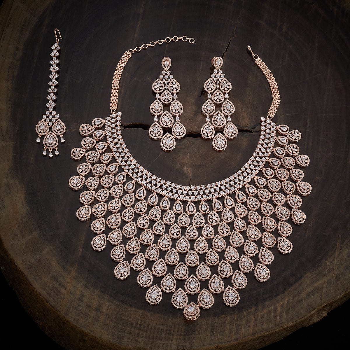 Zircon Necklace intricate design