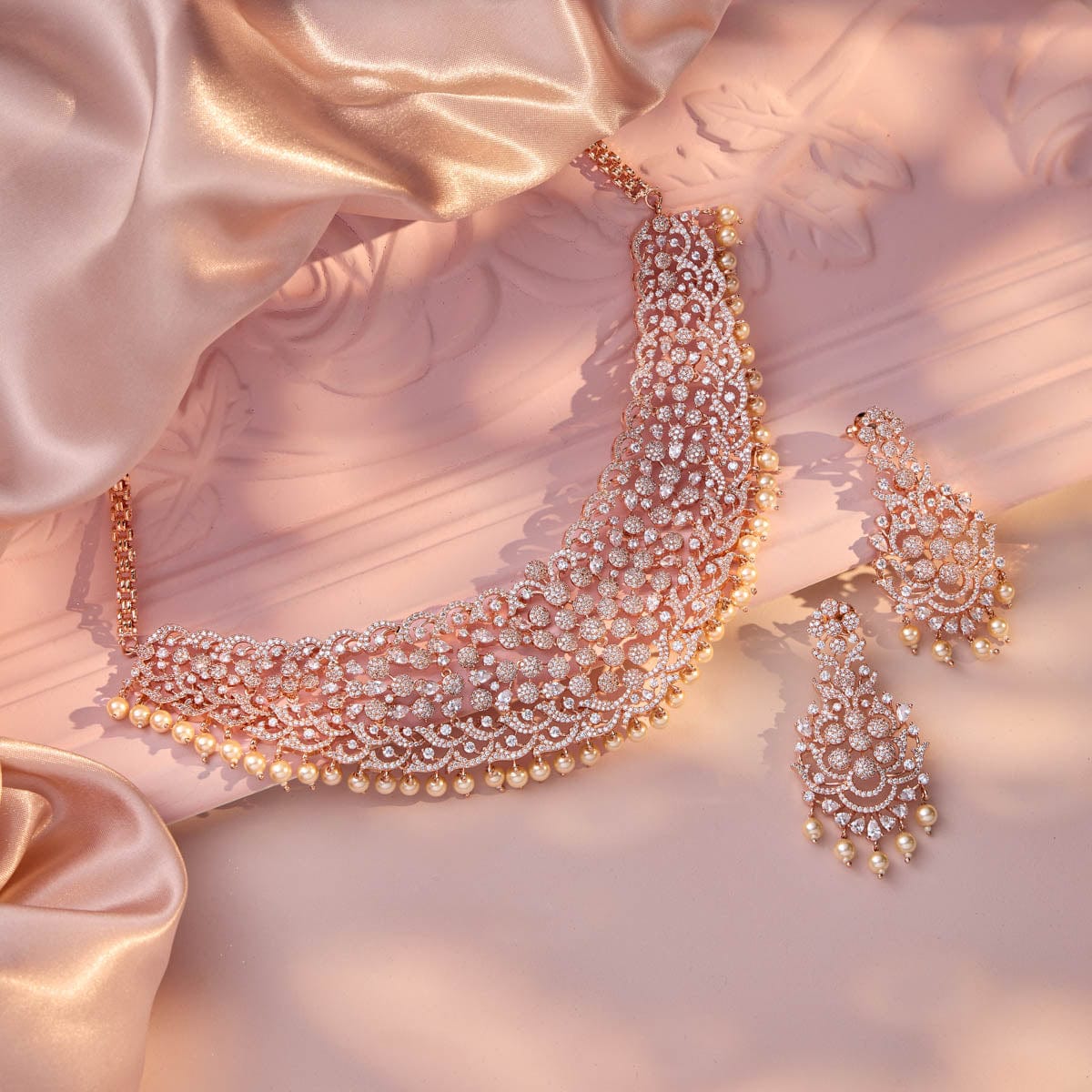 Zircon Necklace intricate design