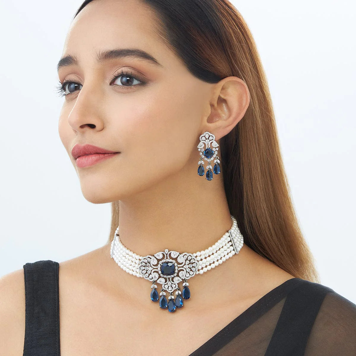 Zircon Necklace Chain Chokers