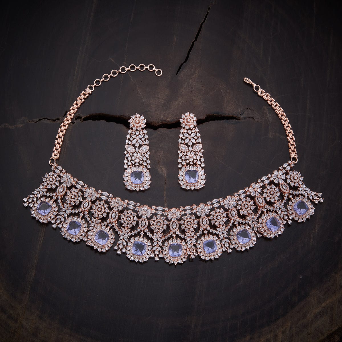 Zircon Necklace Choker Jewellery
