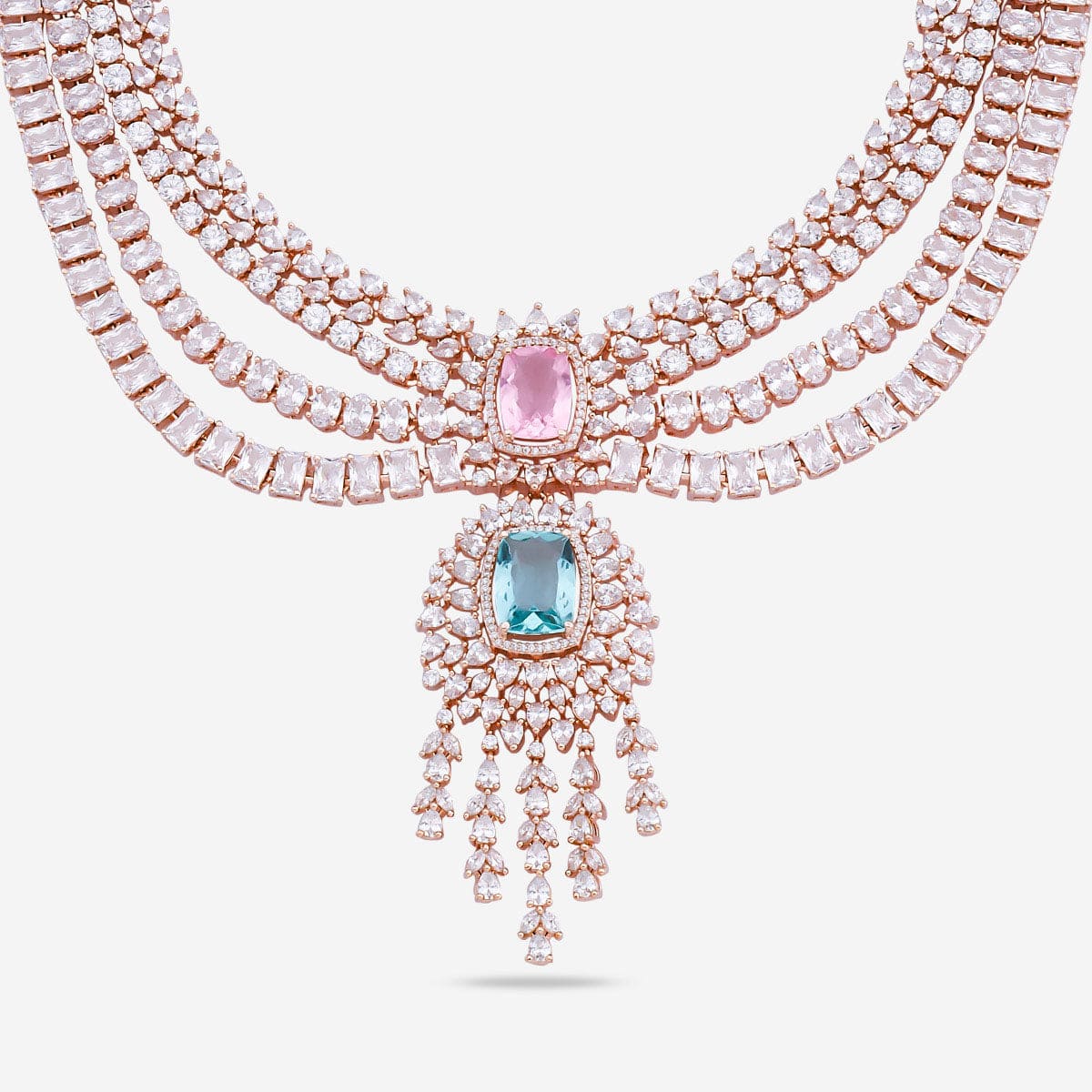 Zircon Necklace colourful zircon stones