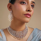 Zircon Necklace Revel in the glamour