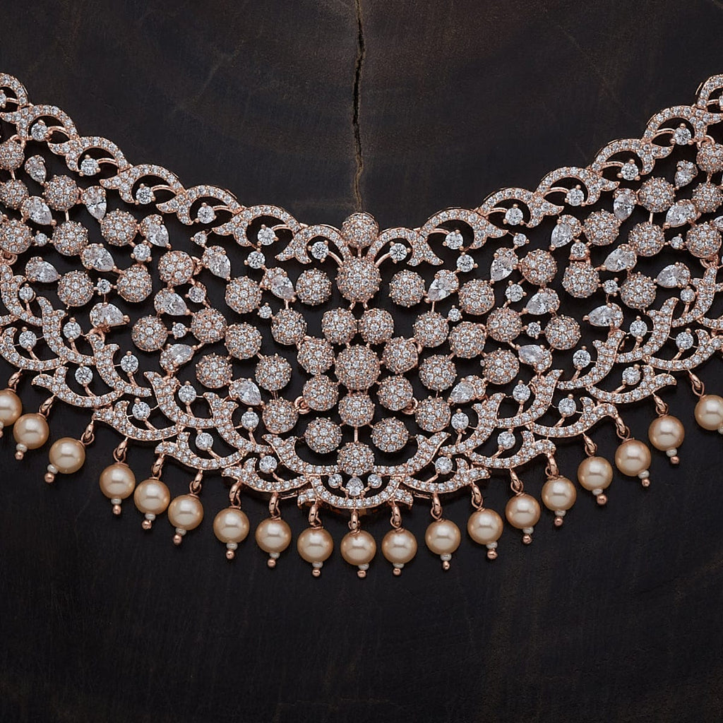 Zircon Necklace intricate design