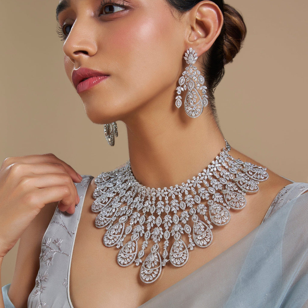 Zircon Necklace carefully crafted design