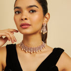 Zircon Necklace  zircon set features