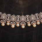 Zircon Necklace  zircon set features