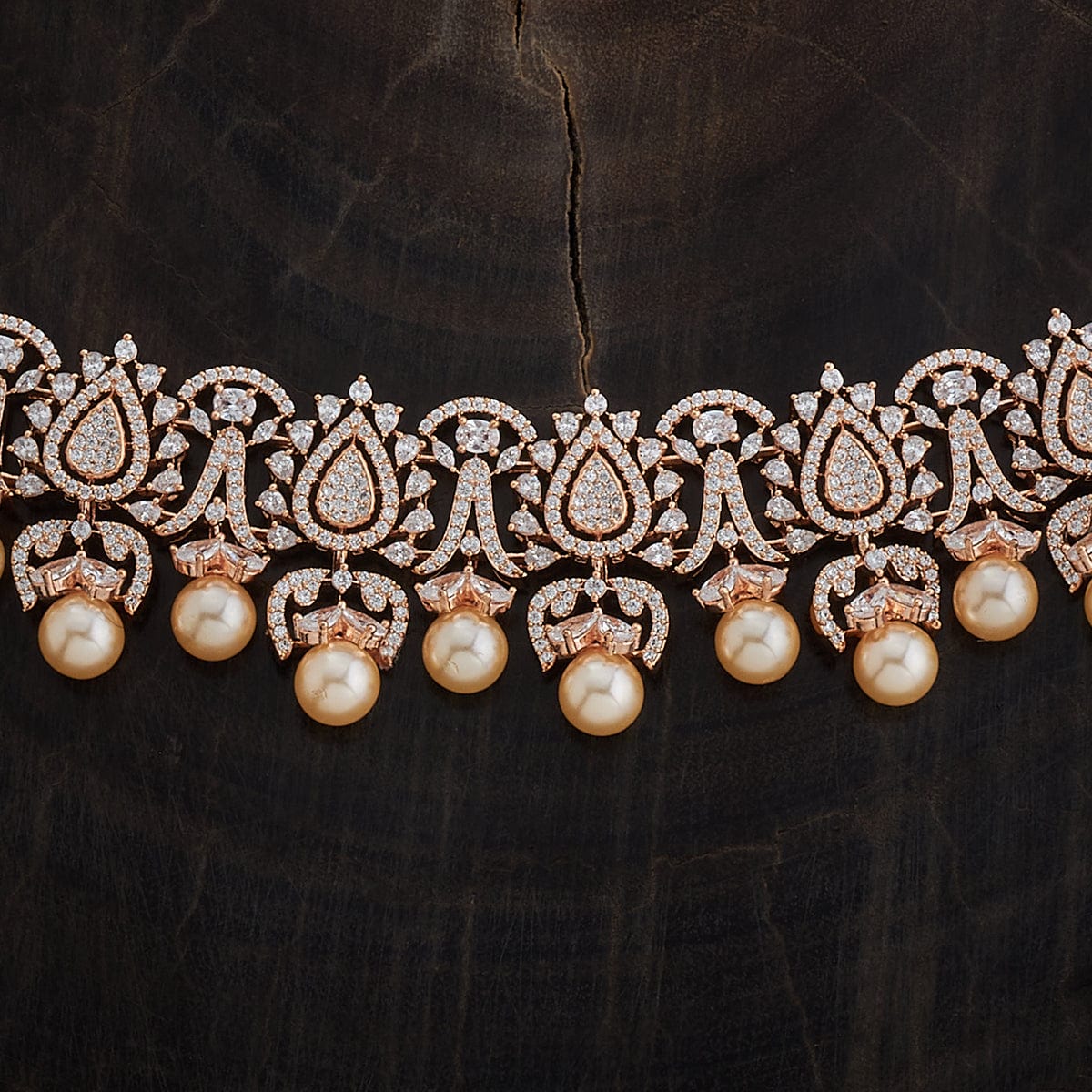 Zircon Necklace  zircon set features