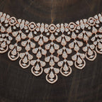 Zircon Necklace gold silver choker jewellery