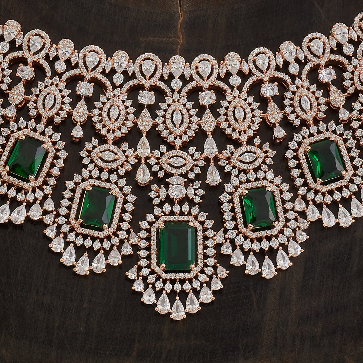 Zircon Necklace Push Adjustable