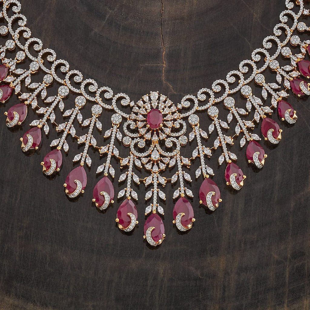 Zircon Necklace Push Back