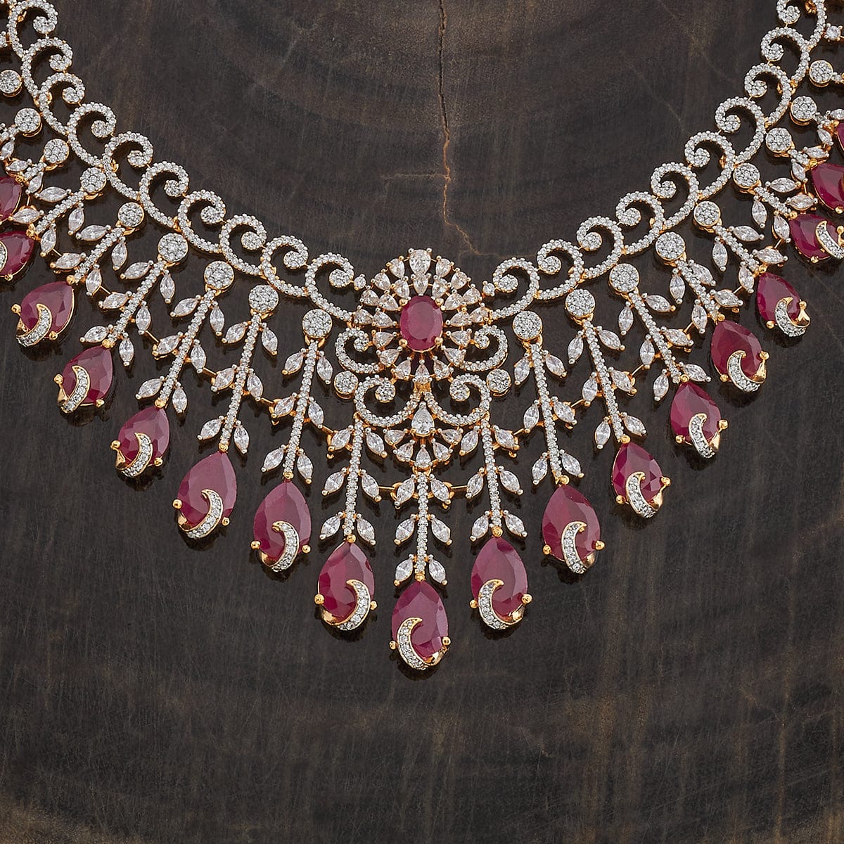 Zircon Necklace Push Back