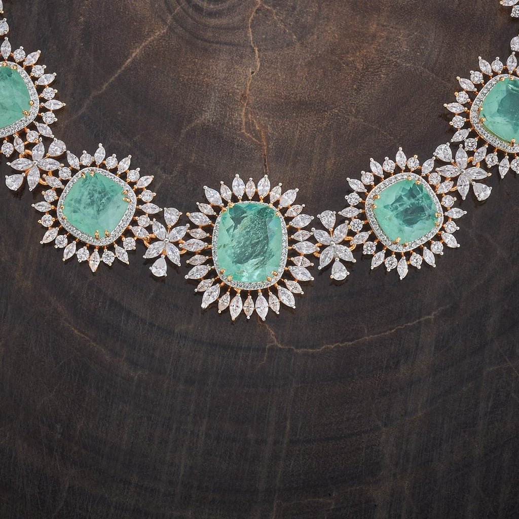 Zircon Necklace blue