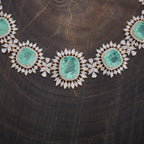 Zircon Necklace blue