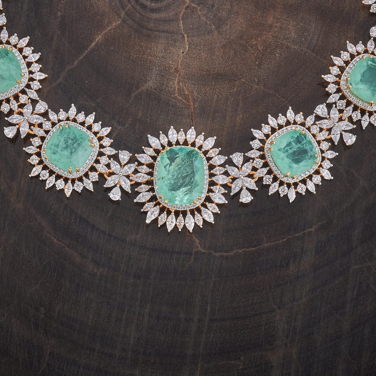 Zircon Necklace blue