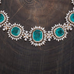 Zircon Necklace blue