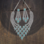 Zircon Necklace Push Back Adjustable Chain