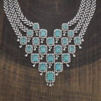 Zircon Necklace Push Back Adjustable Chain