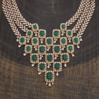 Zircon Necklace Push Back Adjustable Chain