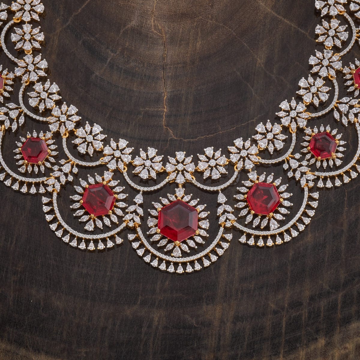 Zircon Necklace Closure Earring