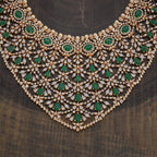 Zircon Necklace pink & green