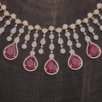 Zircon Necklace Short