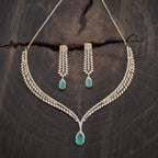 Zircon Necklace gold layered