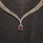 Zircon Necklace gold layered