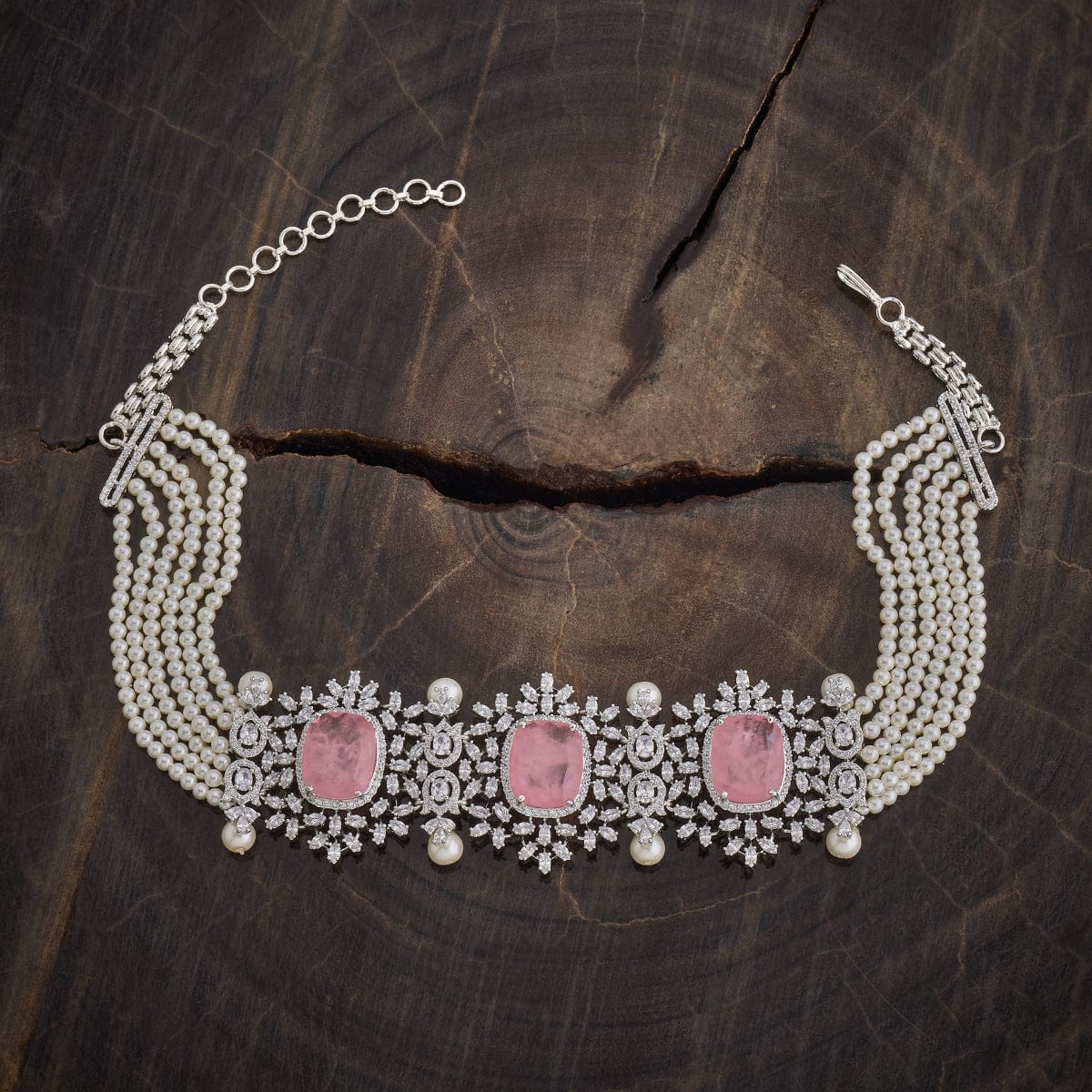 Zircon Necklace Stones Chain jewellery