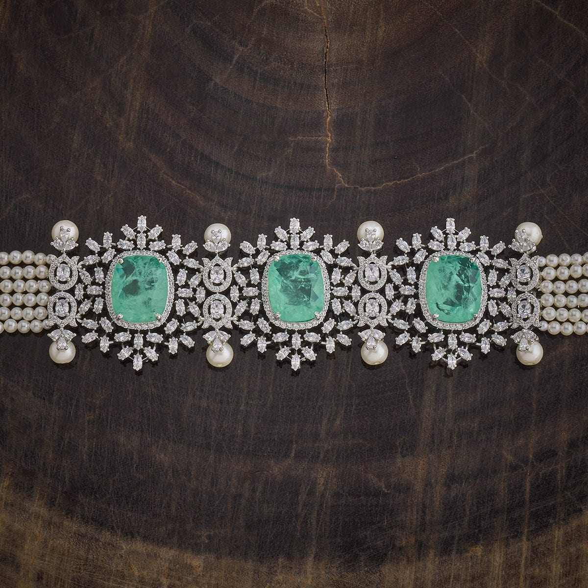 Zircon Necklace Stones Chain jewellery